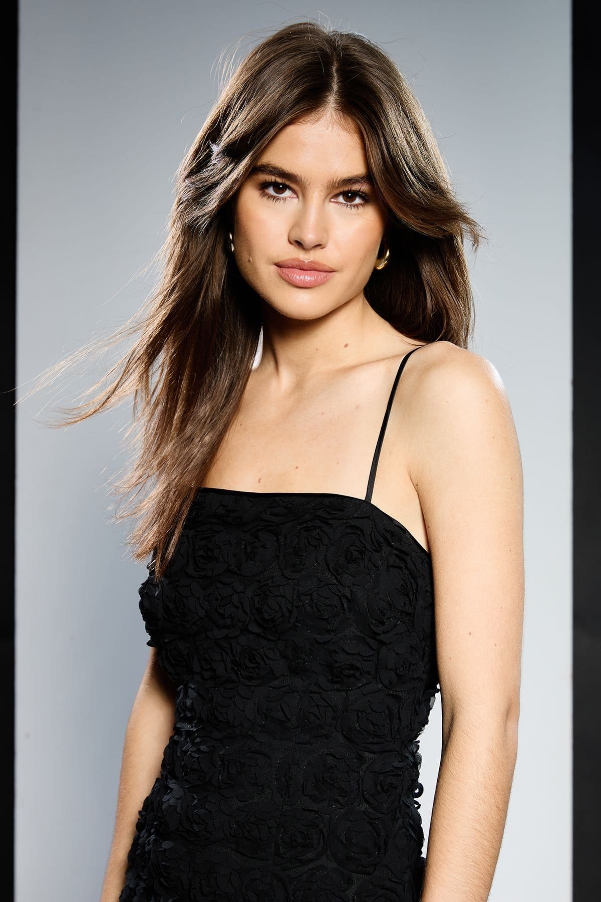 RUNWAY 1.8.1.8 RUNWAY 1.8.1.8 Women's Rose Embellished Mesh Mini Dress in Black - 4