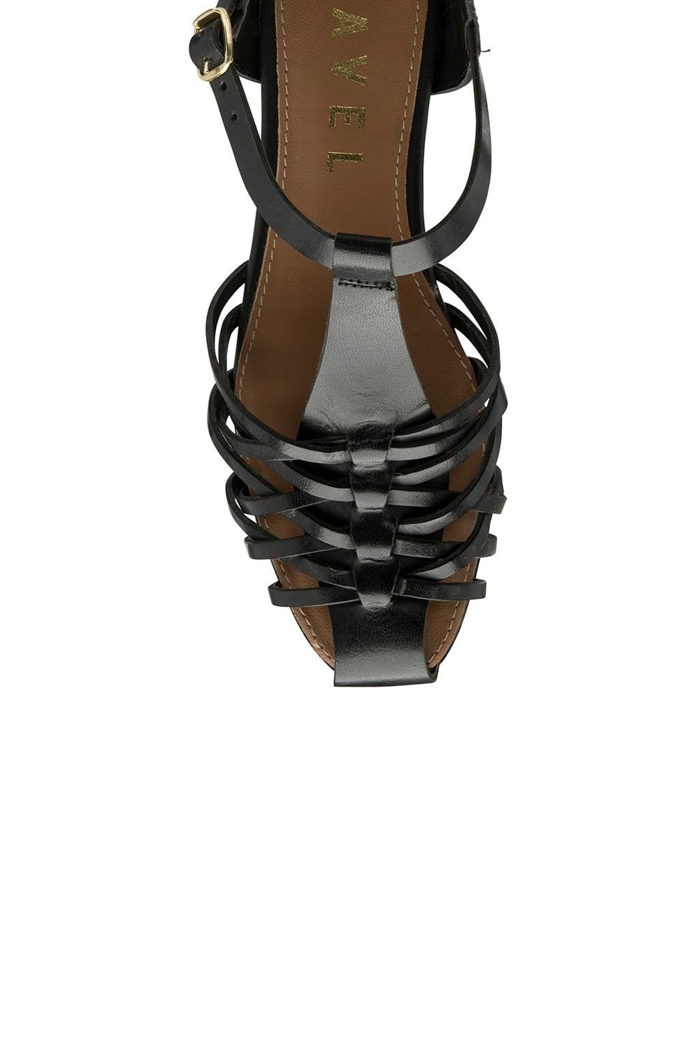 Ravel Ravel Women's 'Etter' Leather Flat Sandals in Black - 4