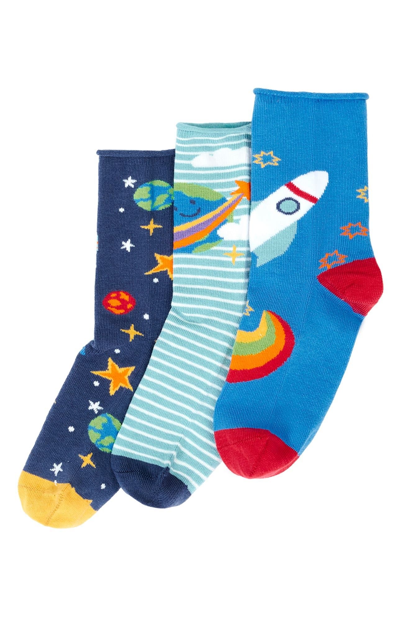 Frugi Frugi Men's Roly Bamboo Socks 3 Pack