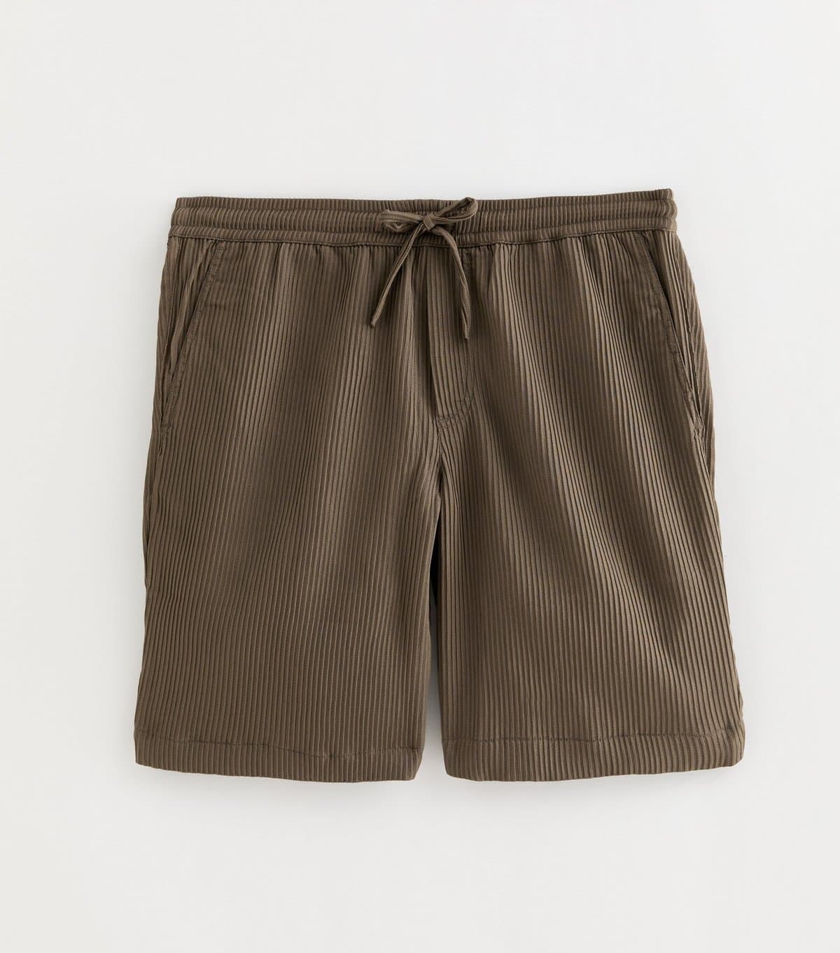 jack & jones Men's Brown Ribbed Jogger Shorts Jack & Jones New Look