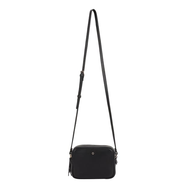 Paul Costelloe Paul Costelloe Women's Kendra Leather Cross Body Bag in Jet Black - 2