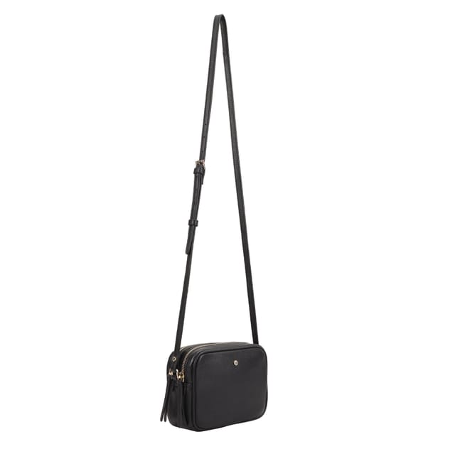Paul Costelloe Paul Costelloe Women's Kendra Leather Cross Body Bag in Jet Black - 3