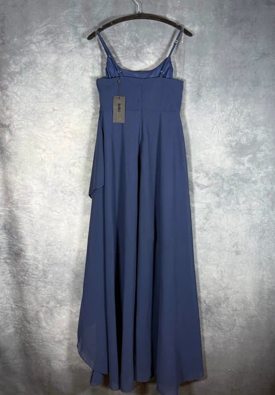 luvistrue Luvistrue Women’s Spaghetti Strap Ruched Chiffon Cowl Neck Wedding Prom Dress UK 12 Medium BNWT