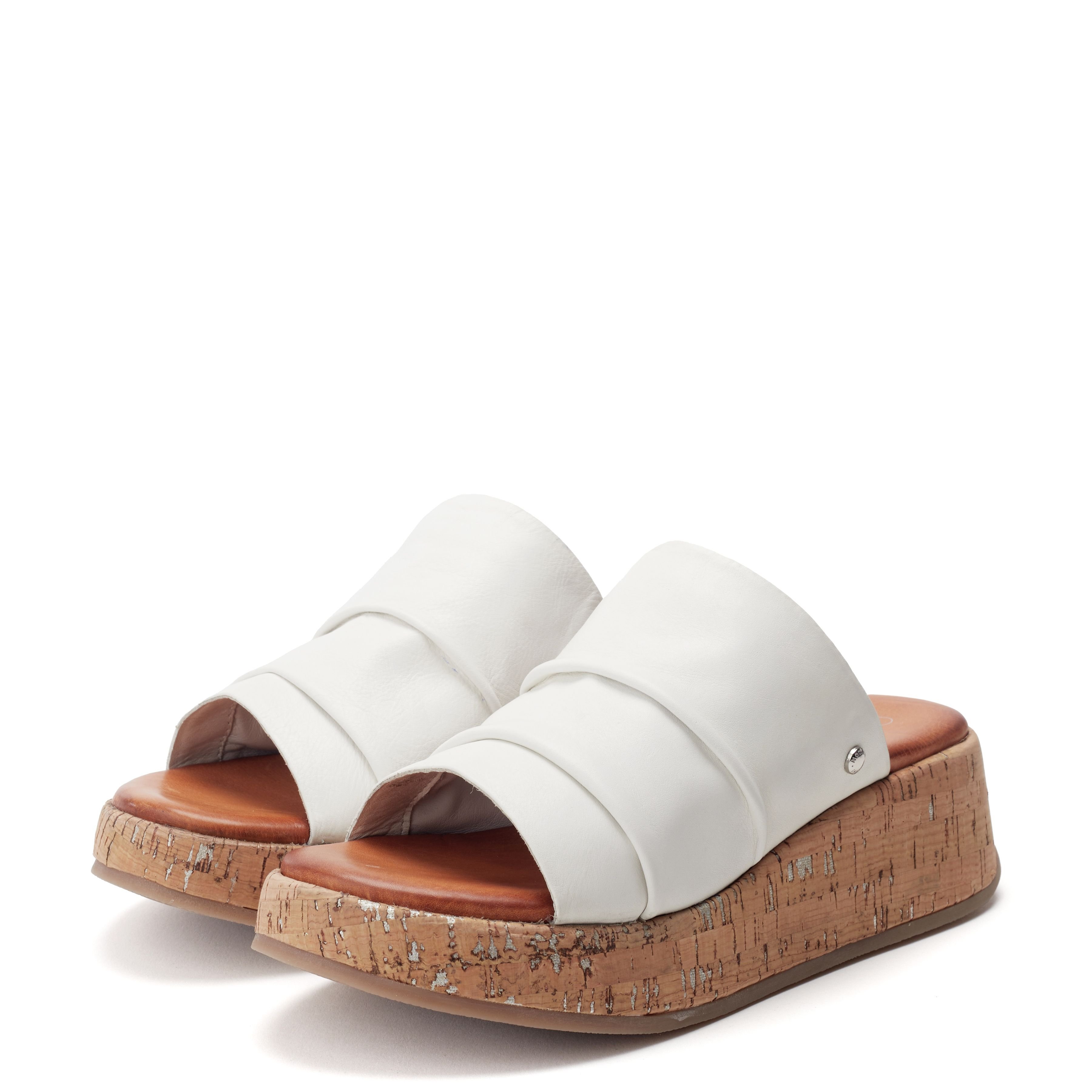 Moda In Pelle Moda In Pelle Women's 'Kalimeres' Leather Wedges in White - 3
