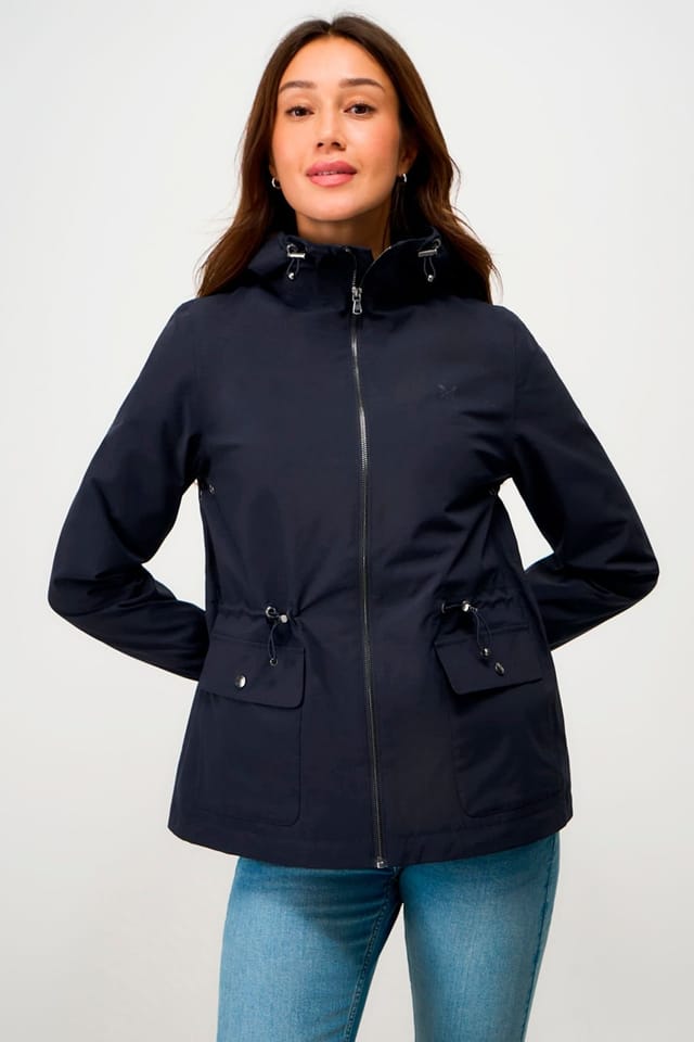 Crew Clothing Crew Clothing Women's Waterproof Raincoat Peacoat in Blue - 2