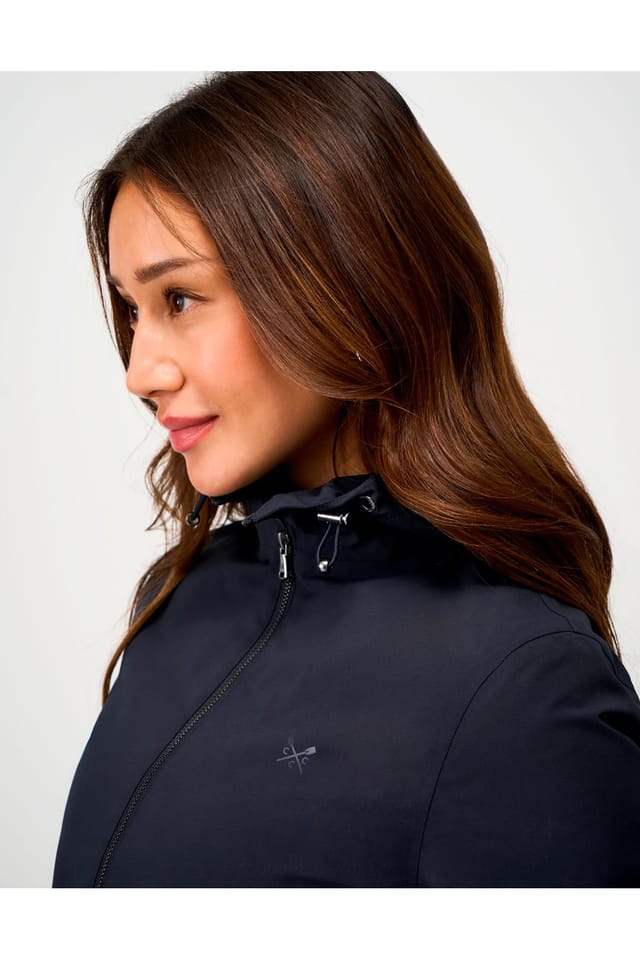 Crew Clothing Crew Clothing Women's Waterproof Raincoat Peacoat in Blue - 3