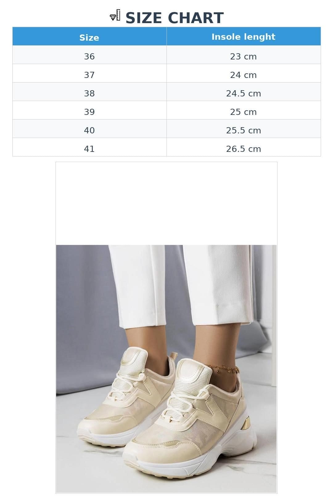 Love Lace Love Lace Women's Summer Sport Sneakers with Metallic Inserts White Fabric Sole in Beige - 4