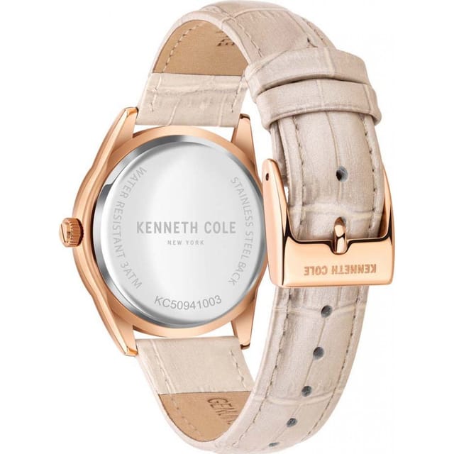 Kenneth Cole Kenneth Cole Women's KC50941003 Classic 40mm Quartz Watch in Beige - 3