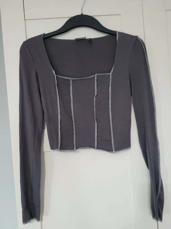 ASOS ASOS Grey Corset Top