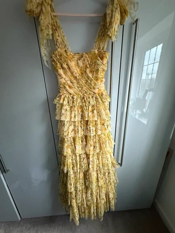 ASOS Ladies ASOS Yellow Wedding Guest Dress