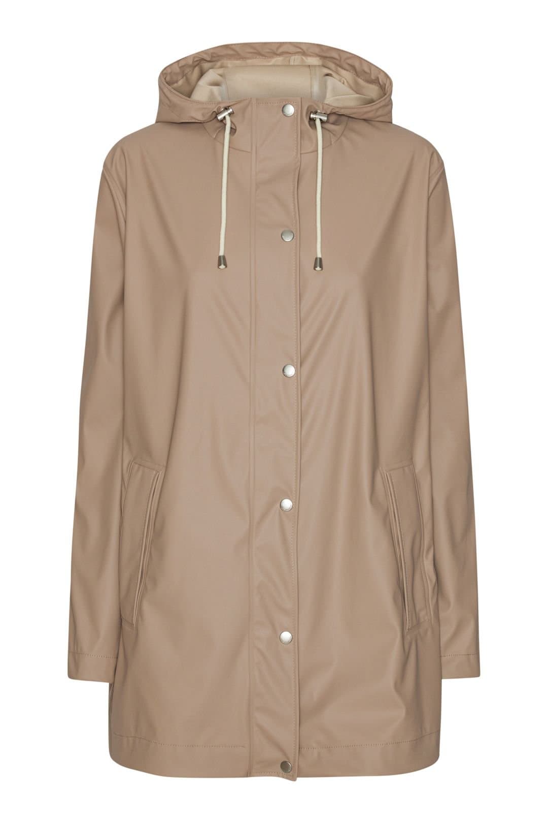 Ilse Jacobsen Ilse Jacobsen Taupe Rain Jacket with Hood