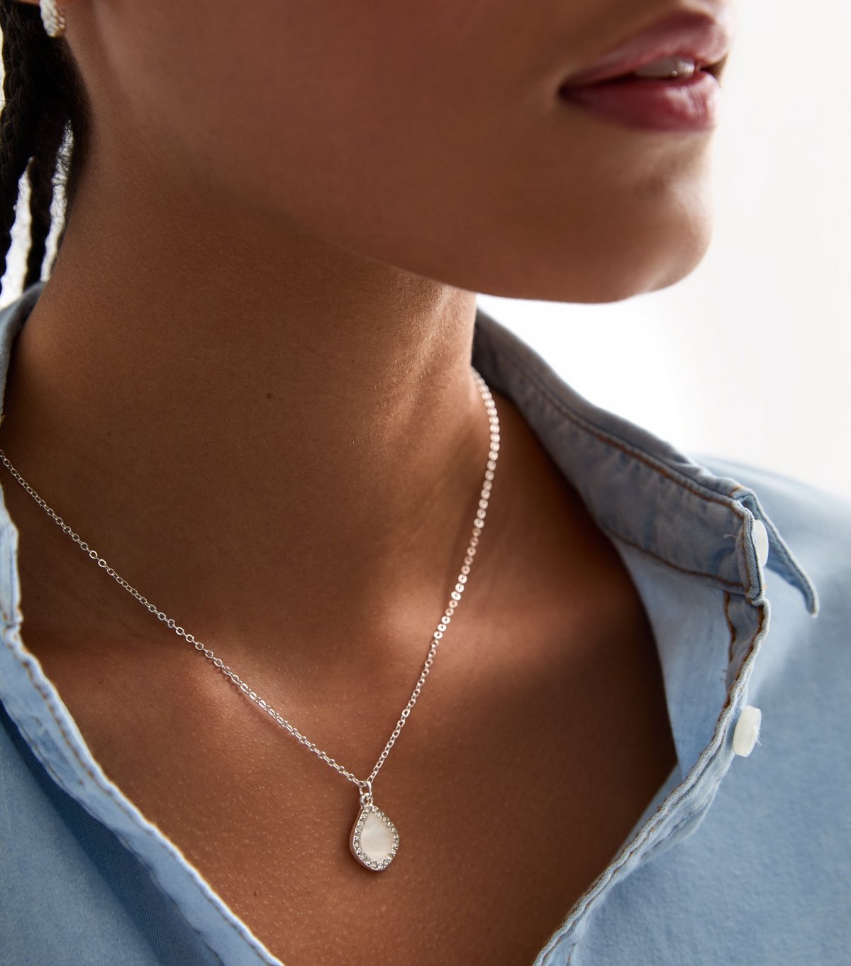 New Look Silver Plated Kite Pendant Necklace New Look - 2