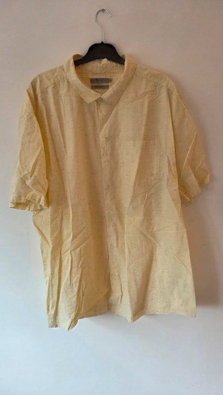 TU Yellow Textured Polo Shirt 3XL
