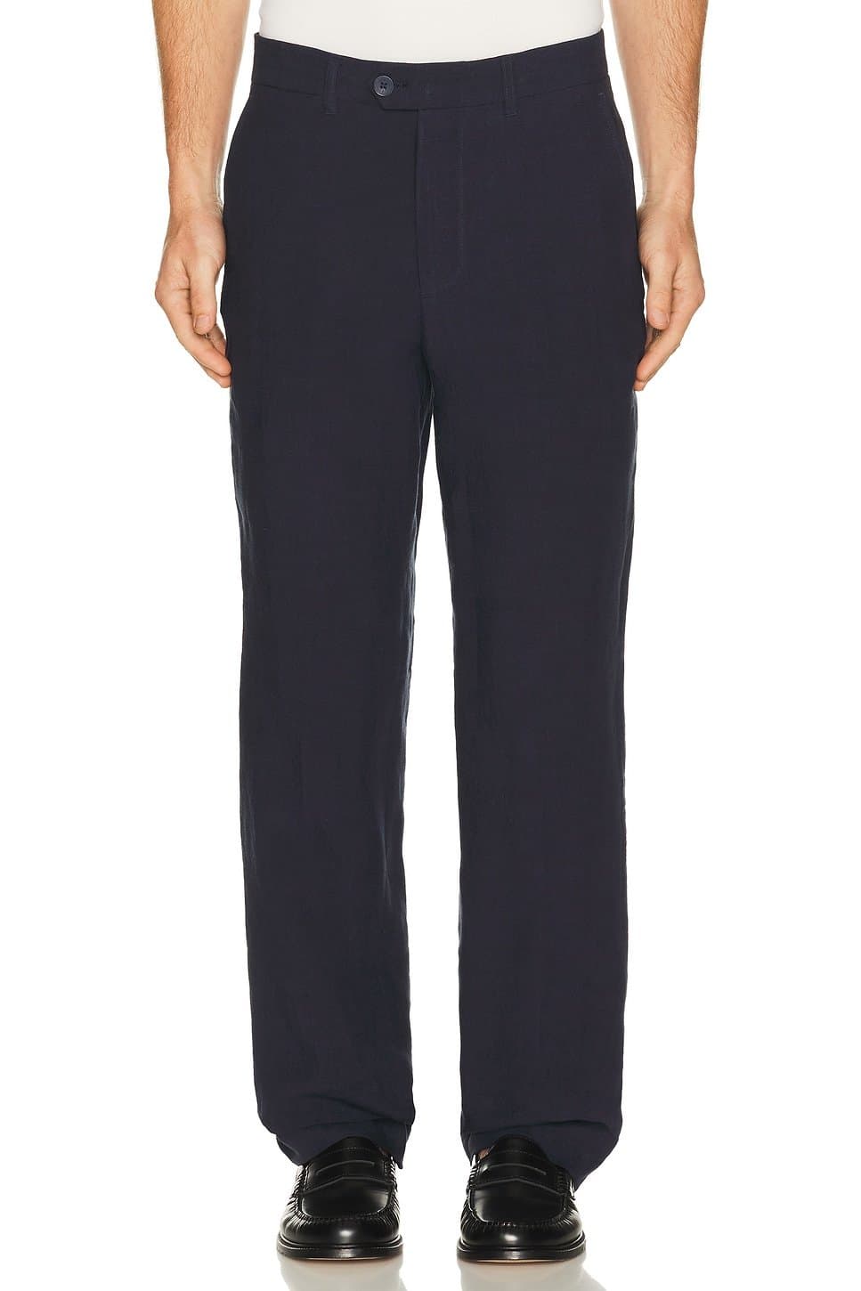 revolve Revolve Navy Linen Tailored Trousers