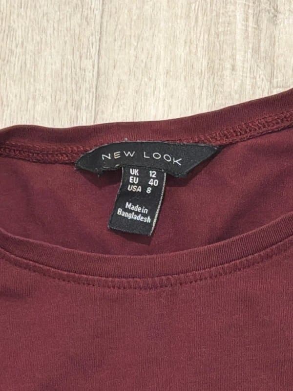 New Look New Look burgundy long sleeve top