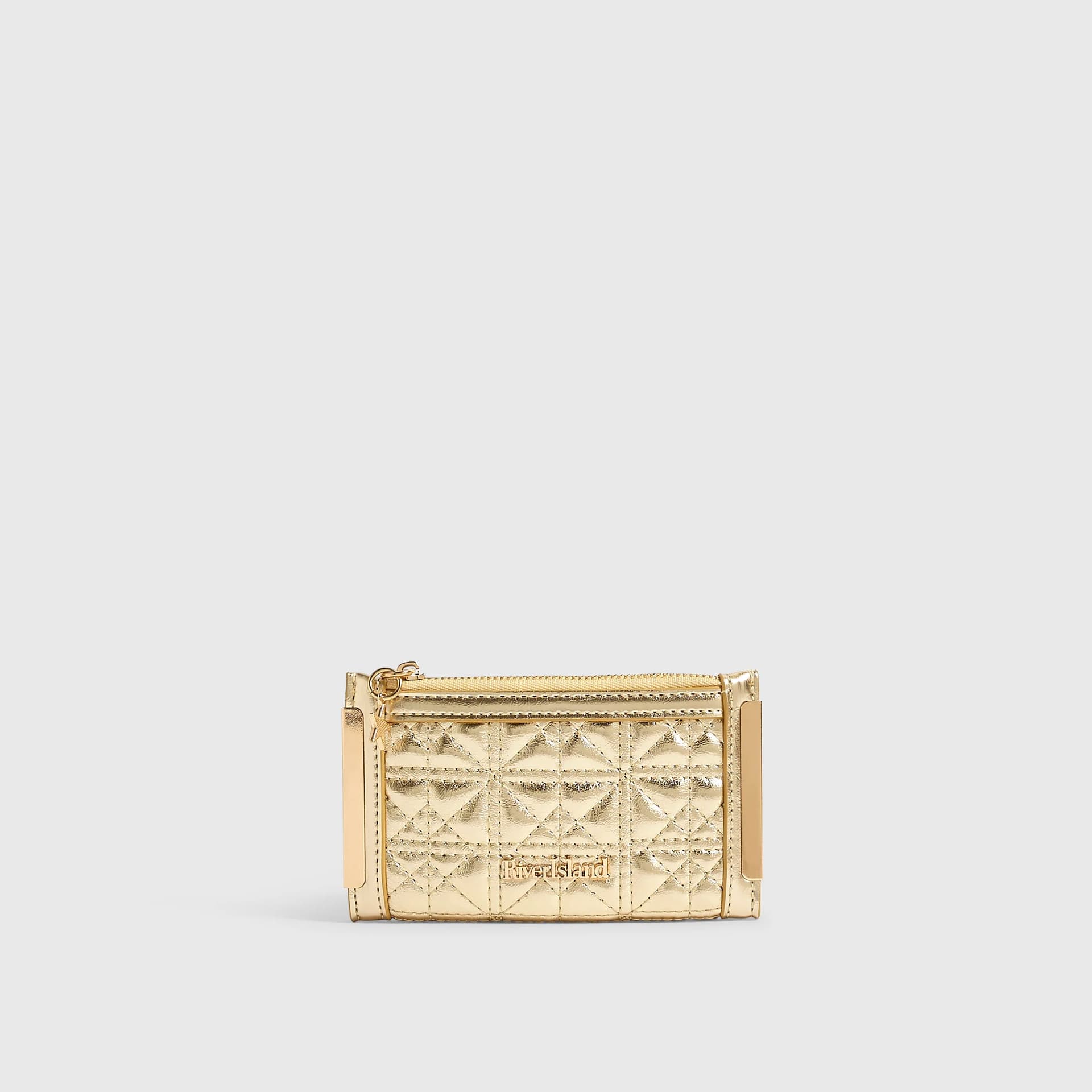 River Island River Island Womens Gold Star Quilt Mini Purse
