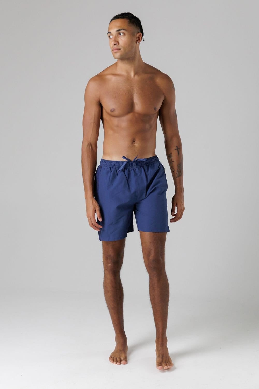 Firetrap Firetrap Men's Regular Fit Swim Shorts with Elasticated Drawstring Waist in Mid Blue - 4