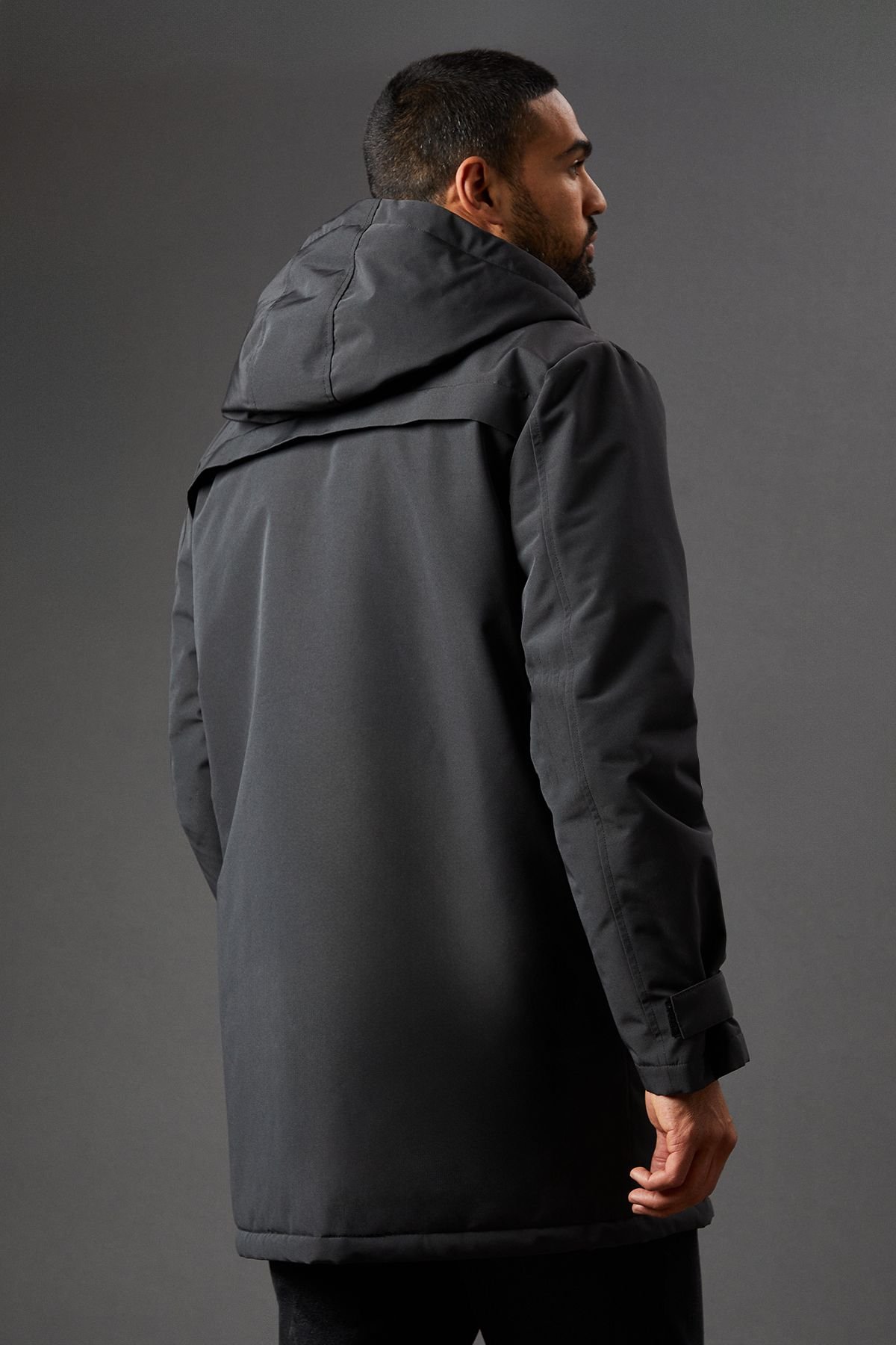 Burton Burton Men's Padded Parka in Dark Grey - 3