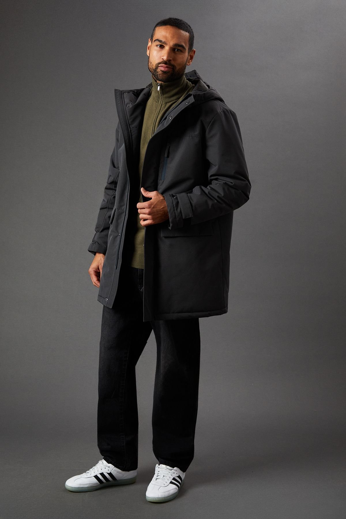 Burton Burton Men's Padded Parka in Dark Grey - 4