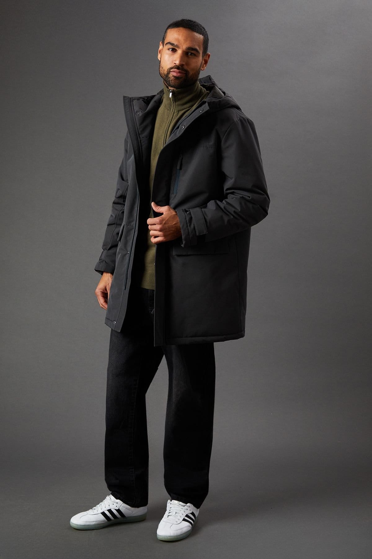Burton Burton Men's Padded Parka in Dark Grey - 4