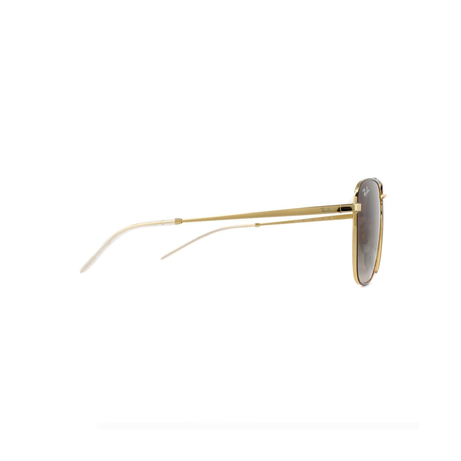 Ray-Ban Ray-Ban Men's Square Gold Top On Brown Brown Gradient Dark Brown Sunglasses - 4