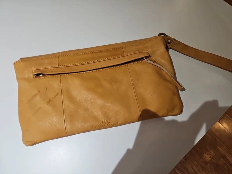 ASOS Leather slouchy clutch