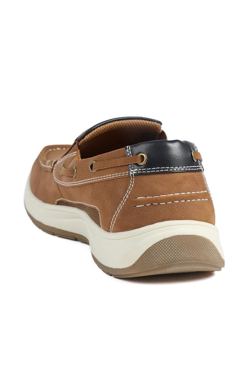 Pavers Pavers Men's Wide Fit Slip On Casual Shoes in Tan - 3