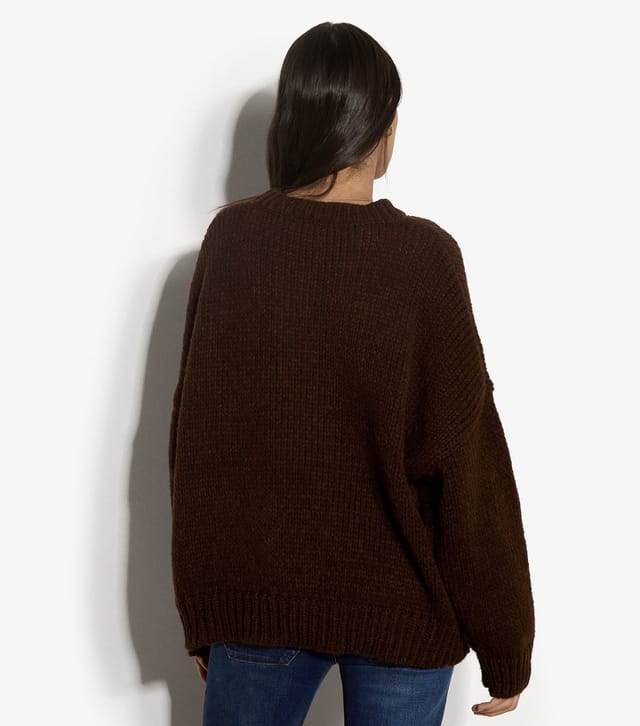 Apricot Women's Brown Embroidered Daisies Jumper Apricot New Look - 3