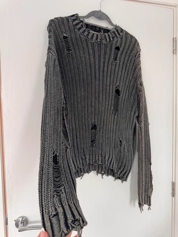 Topshop Topshop distressed knit jumper