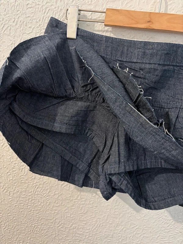 Bershka Blue Denim Mini Skirt Size 12