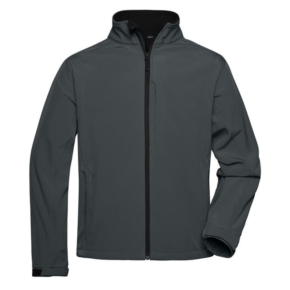 James and Nicholson James and Nicholson Men's Soft Shell Jacket in Dark Grey
