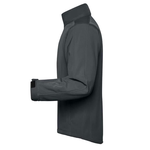 James and Nicholson James and Nicholson Men's Soft Shell Jacket in Dark Grey - 3