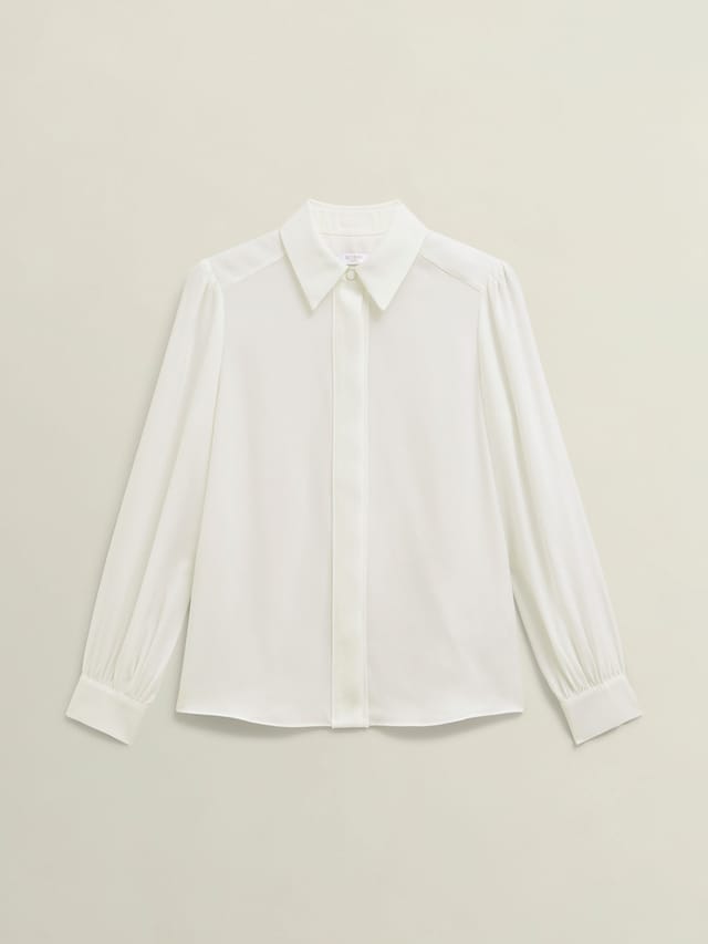 Hobbs London Hobbs London Women's Rose Blouse in Off-White - 2