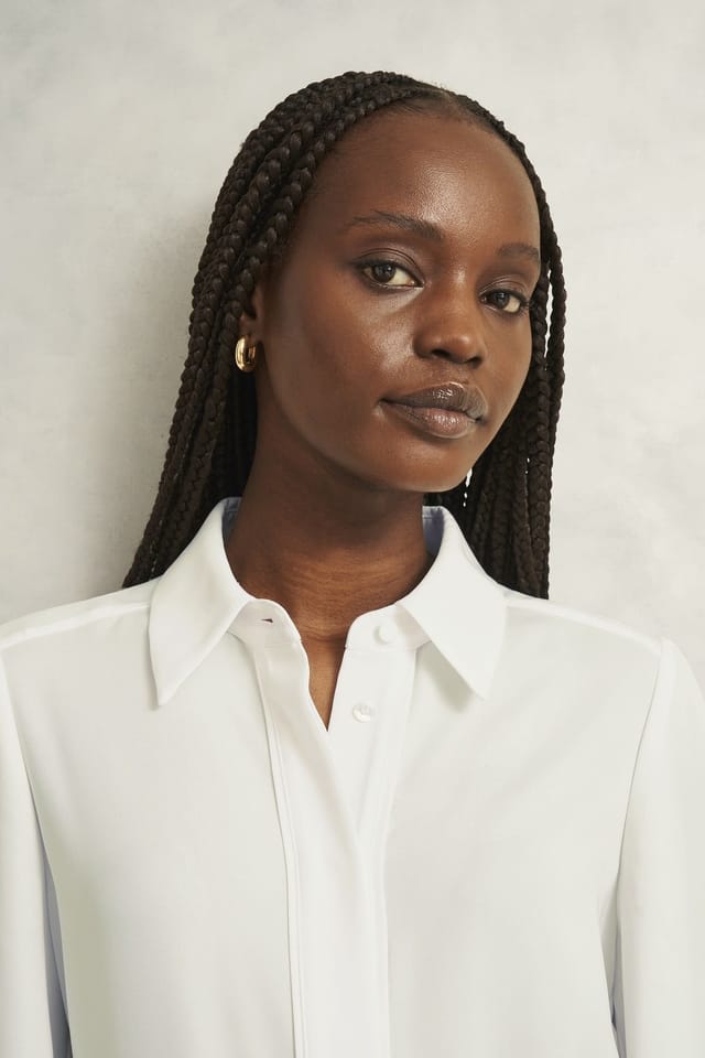 Hobbs London Hobbs London Women's Rose Blouse in Off-White - 3