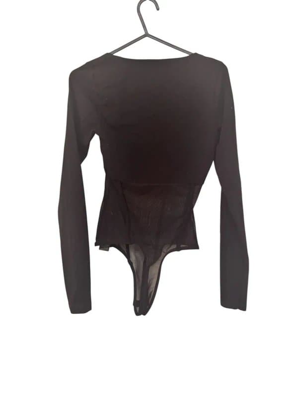 ASOS Black Mesh Detail Bodysuit