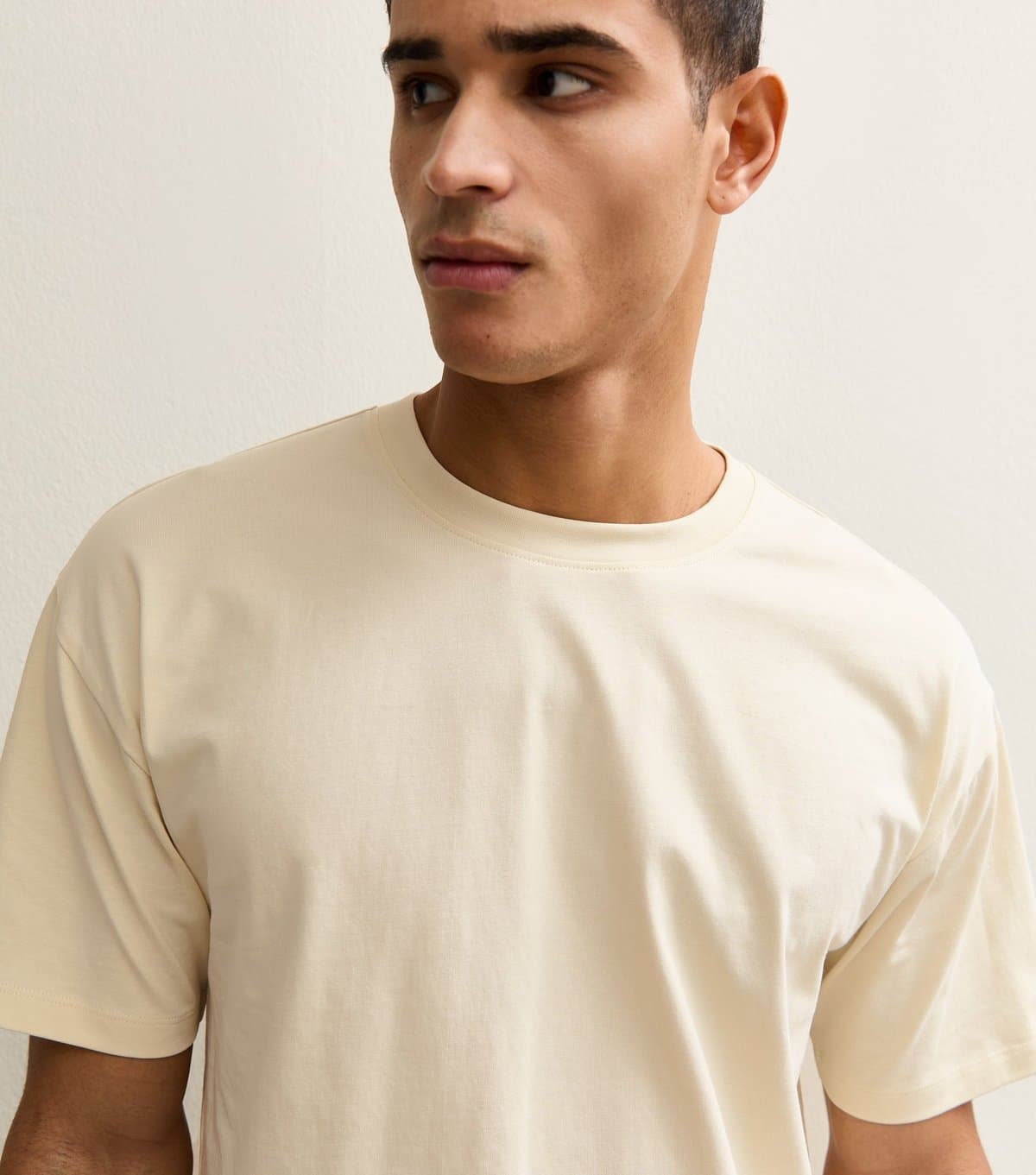 New Look New Look Cream Oversized Short Sleeve T-Shirt