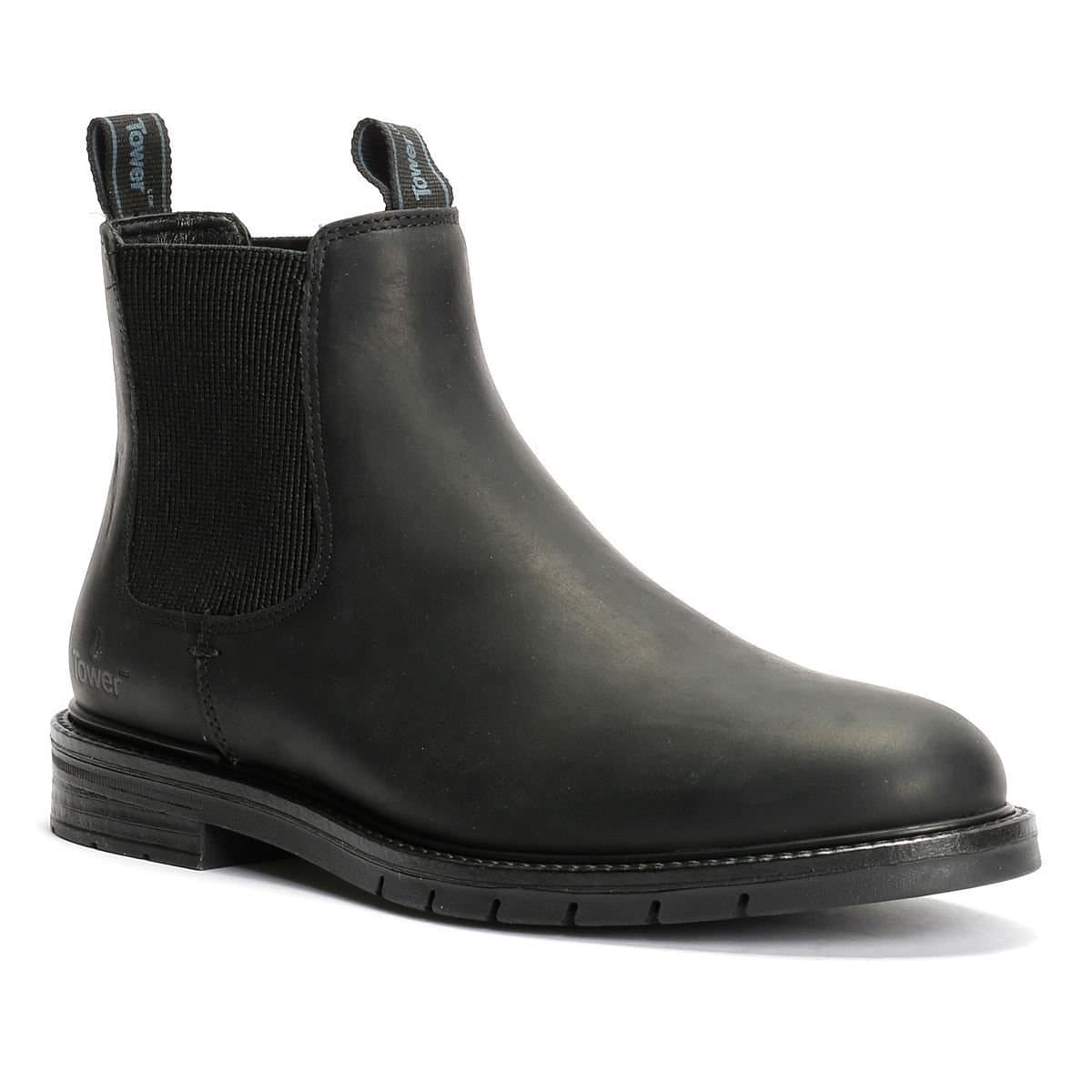 TOWER LONDON TOWER LONDON Men's Black Chelsea Boots