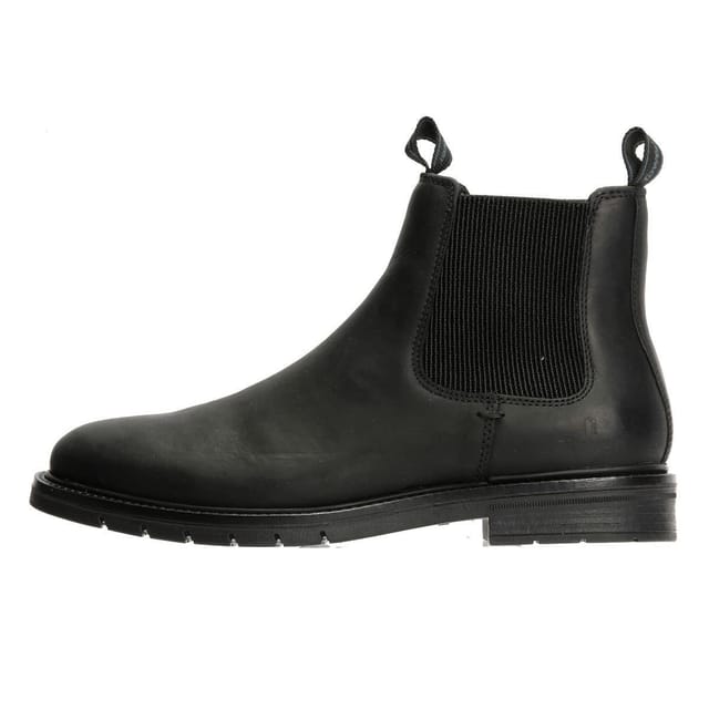 TOWER LONDON TOWER LONDON Men's Mens Harbour Leather Chelsea Boots in Black - 2