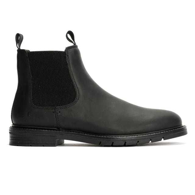 TOWER LONDON TOWER LONDON Men's Mens Harbour Leather Chelsea Boots in Black - 3