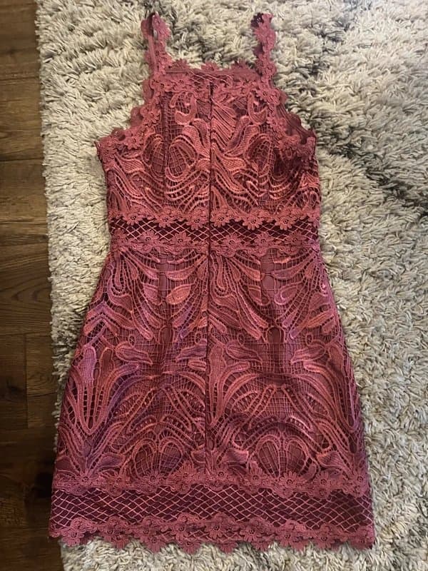 Topshop Topshop lace dress rose pink