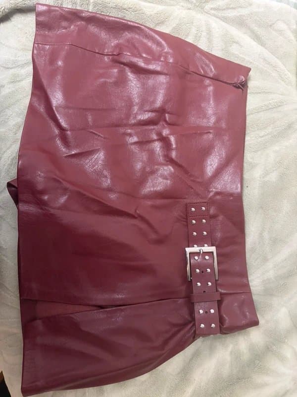 Bershka Leather Bershka Mini Skort / Skirt