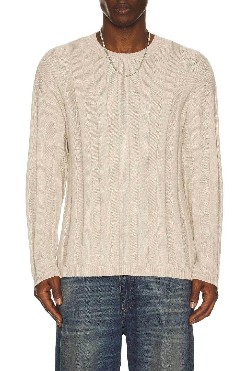 revolve Wide Rib Crew Sweater - 1