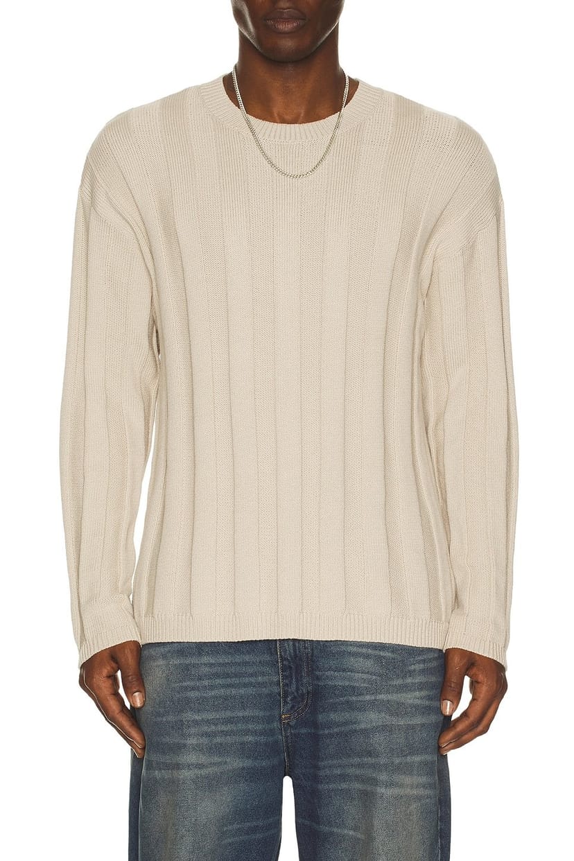 revolve Wide Rib Crew Sweater - 1