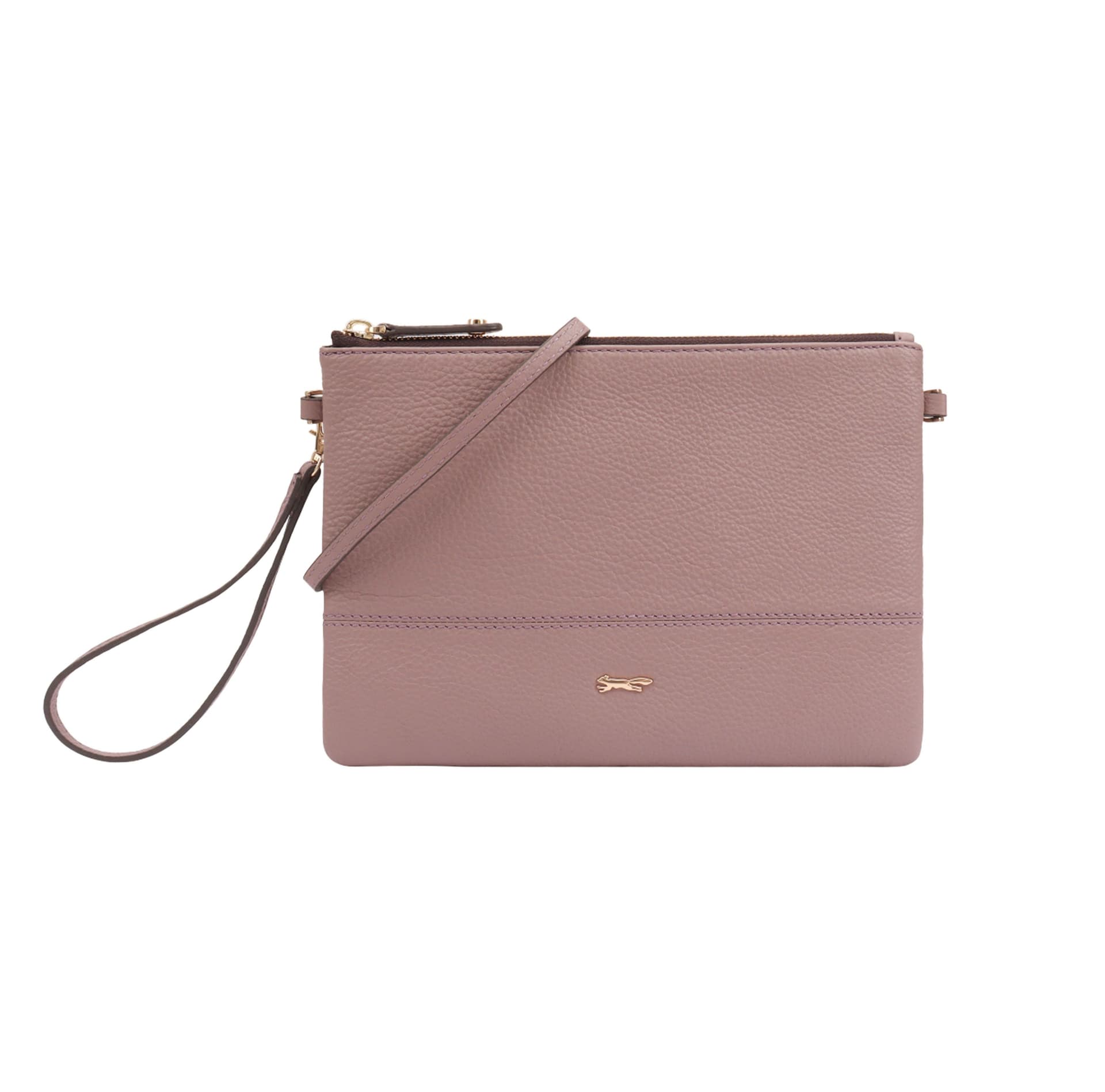 Paul Costelloe Paul Costelloe Women's Amona Leather Cross Body Bag in Mauve