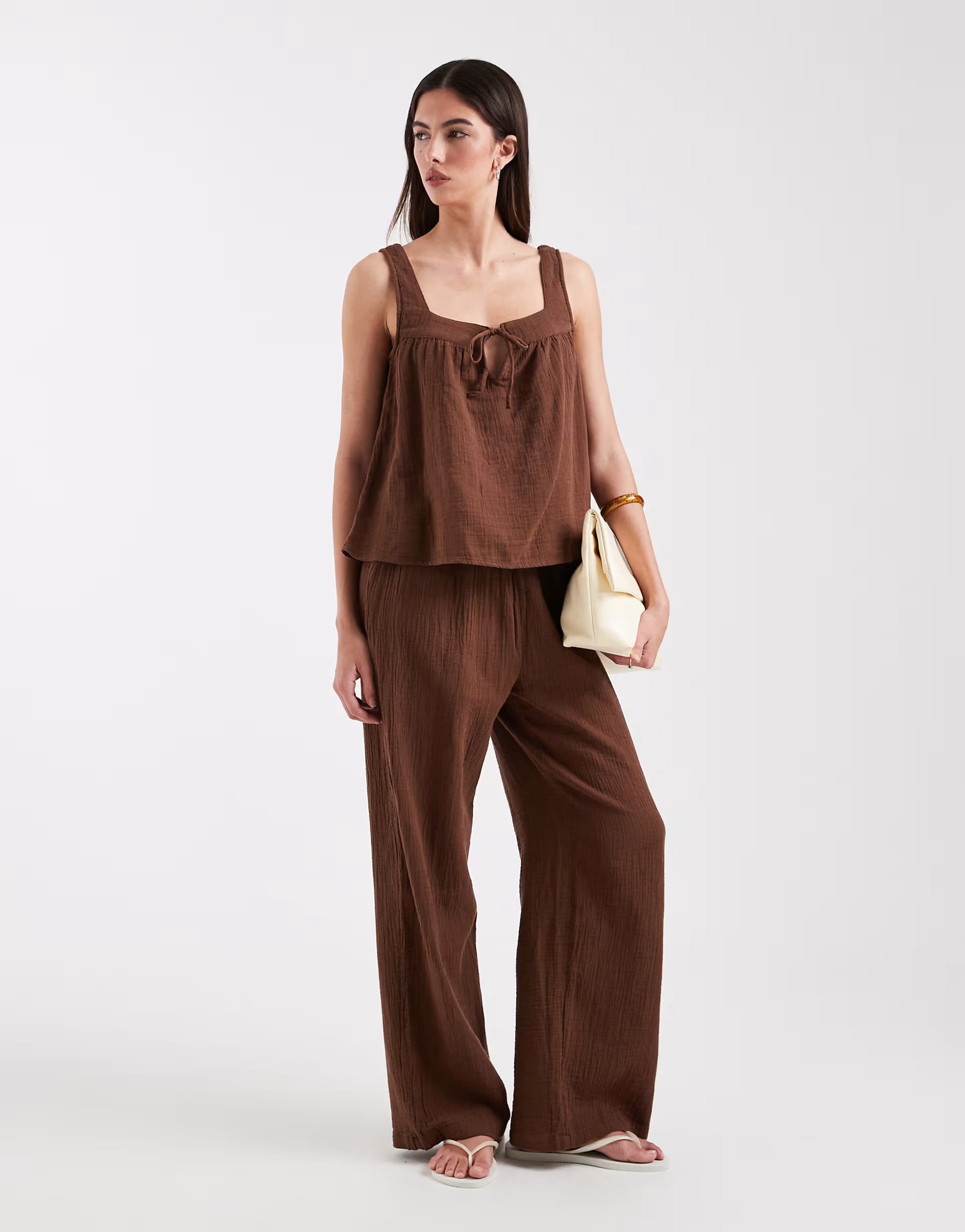 ASOS Brown 3 Part Co-ord Set