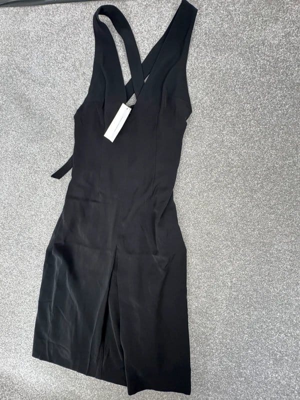 French Connection French Connection Black Cross Back Pinafore Dress Size S | Brand New | RRP: £139 - 1