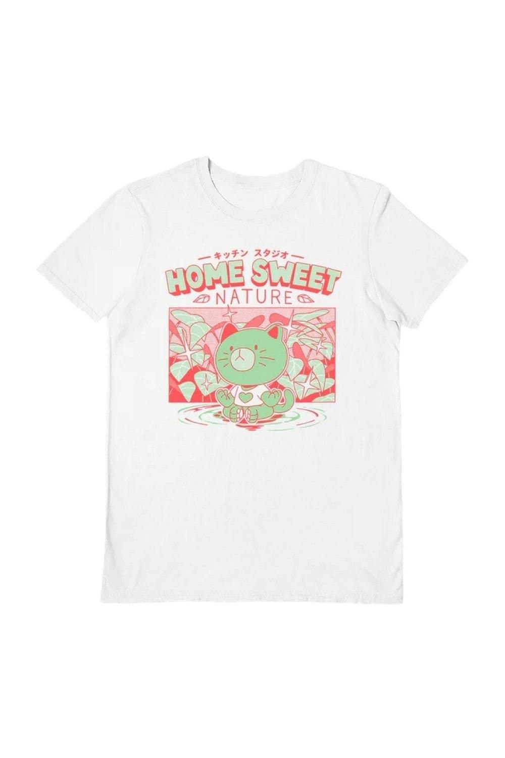 Ilustrata Ilustrata Men's Home Sweete Nature T-Shirt in White