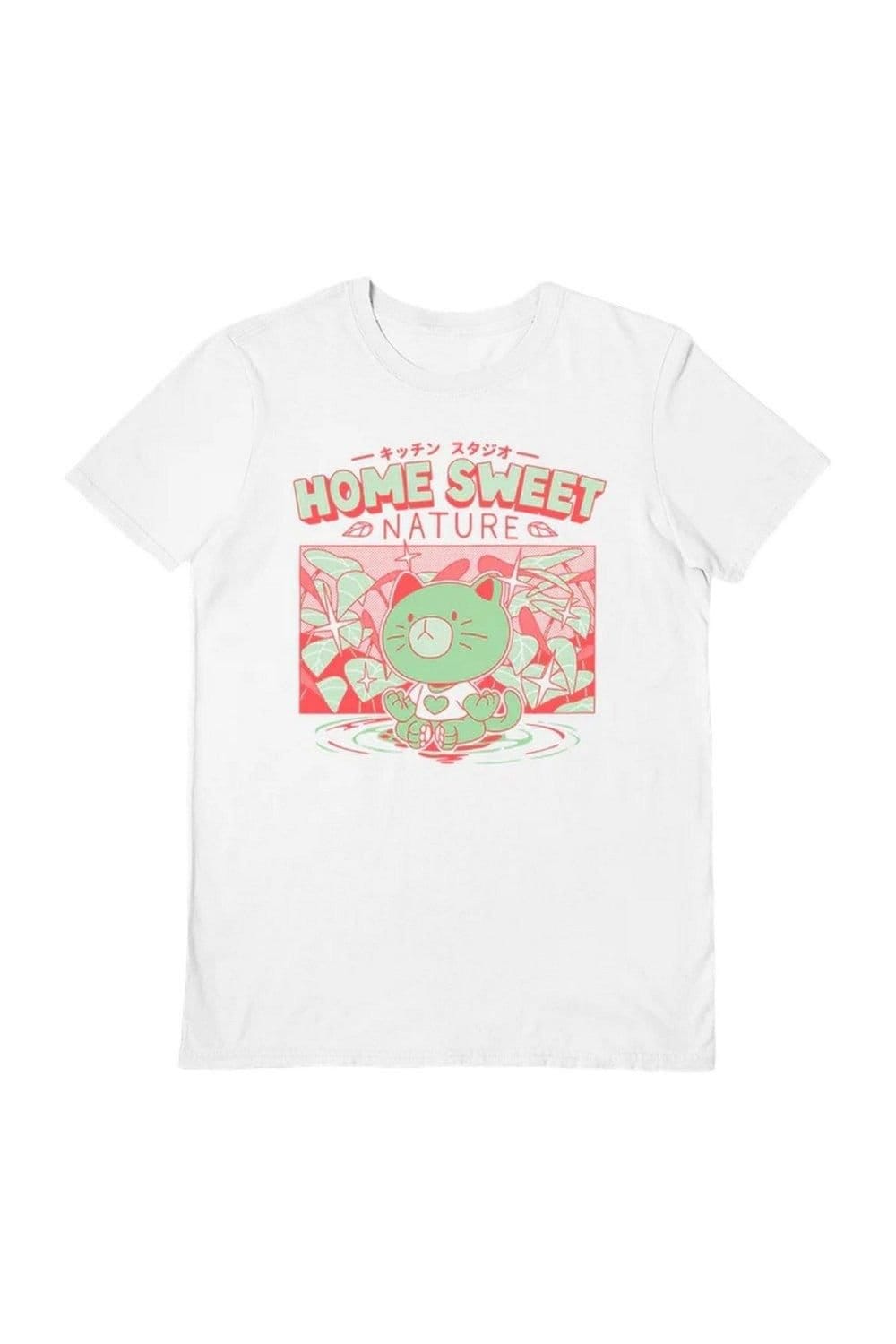 Ilustrata Men's Home Sweete Nature T-Shirt in White
