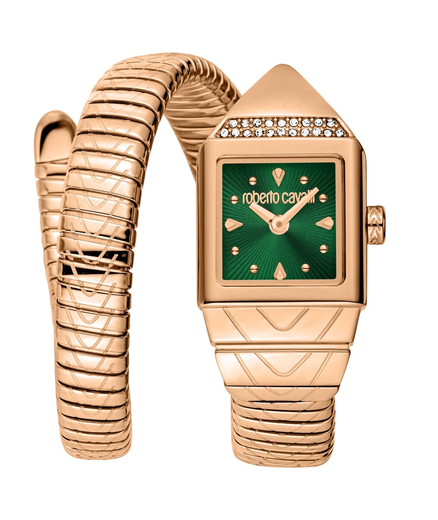 Roberto Cavalli Roberto Cavalli Women's Women Snake Stainless Steel Two Tone Silver & Gold Color Watch