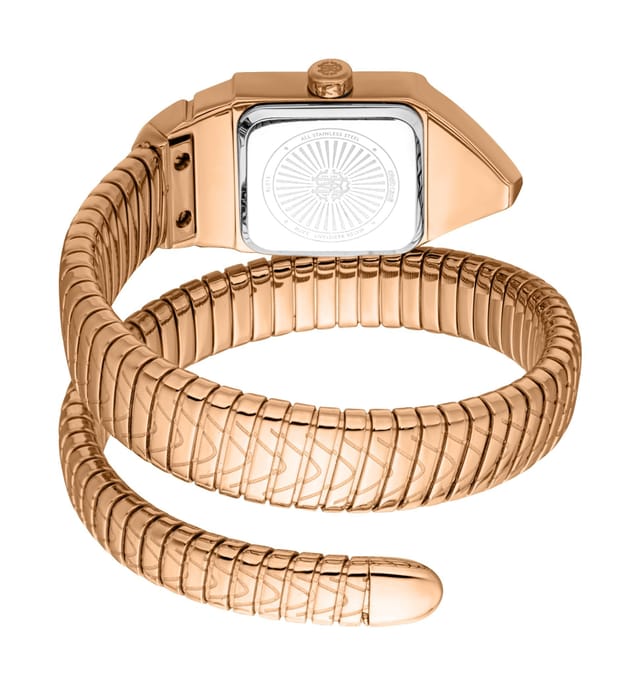 Roberto Cavalli Roberto Cavalli Women's Women Snake Stainless Steel Two Tone Silver & Gold Color Watch - 2